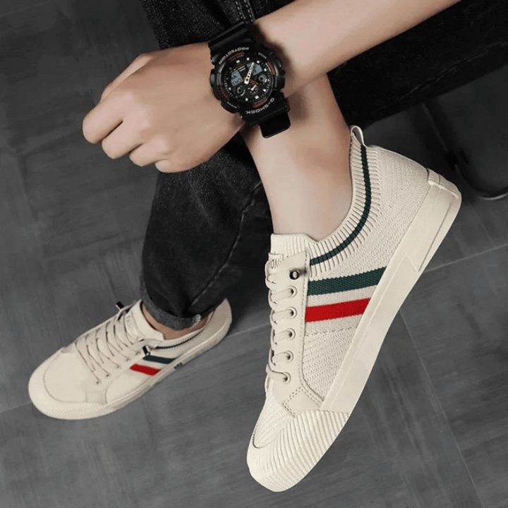 Drune | Lässige Sneakers Mit Strickmuster Für Männer