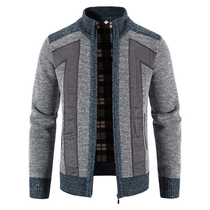 Drune | Lässige Plüschjacke mit Reißverschluss für Männer