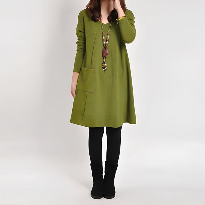 Drune - Damen Elegantes Kleid, Stilvoll & Feminin Geschnitten
