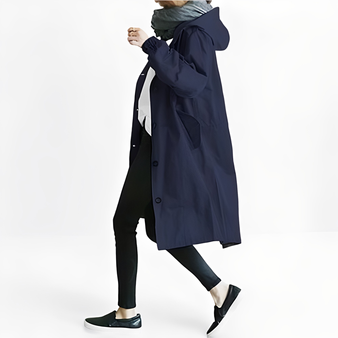 Drune | Wasserfeste Regenjacke mit Kapuze für Frauen