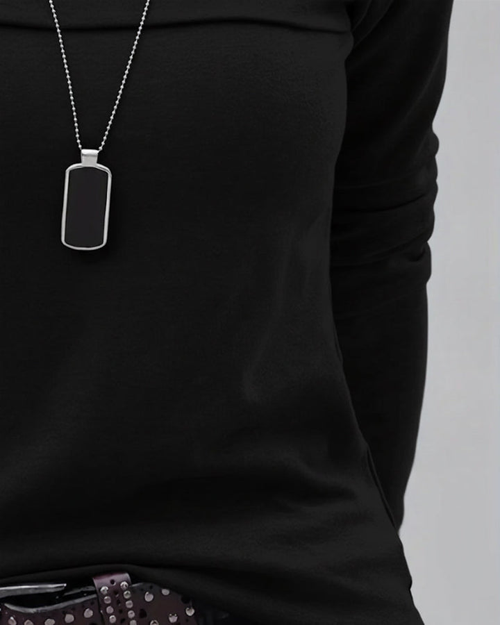 Drune | Slim Fit Plissiert Langärmlig