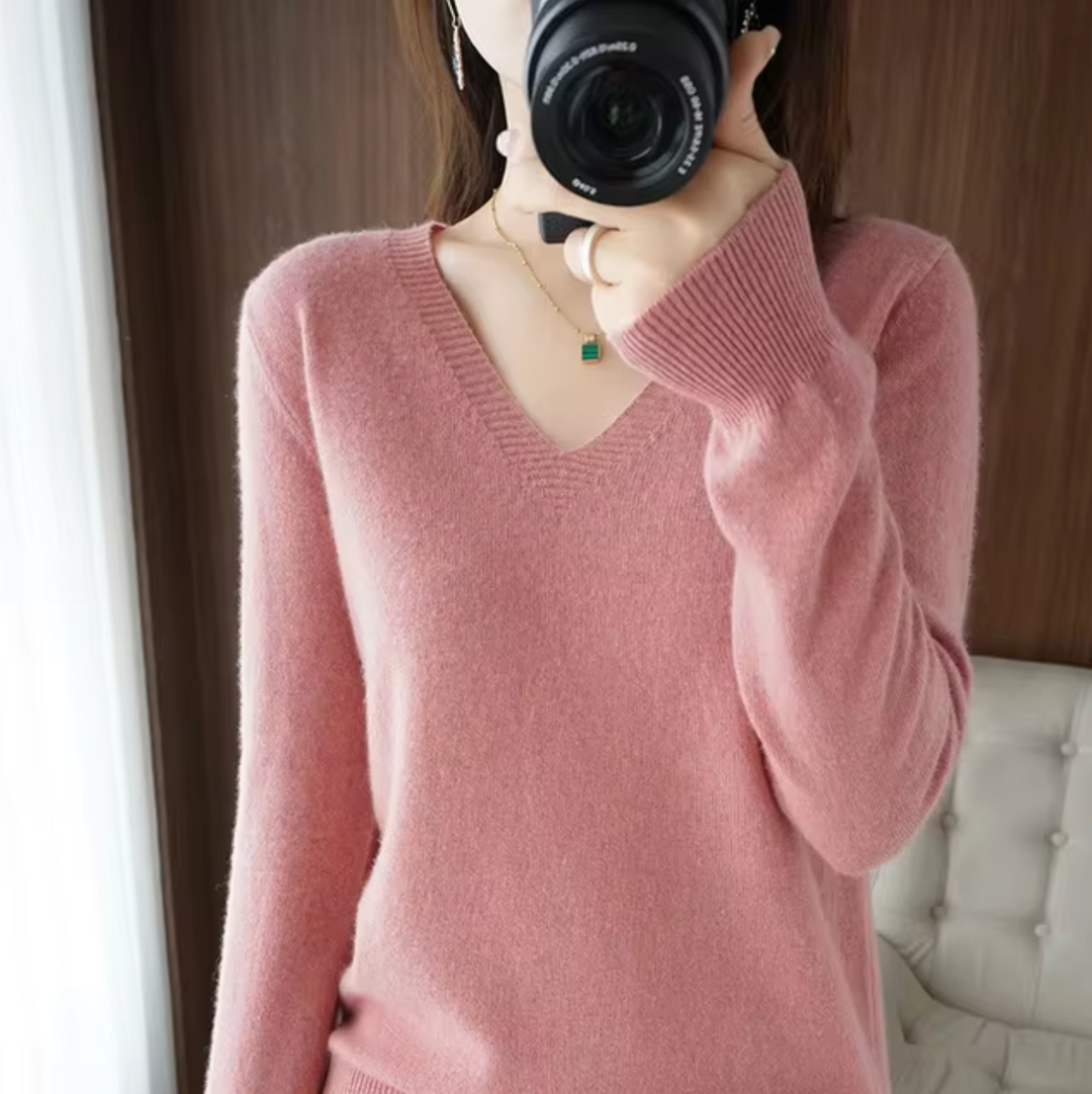 Drune | V-Ausschnitt Strickpullover
