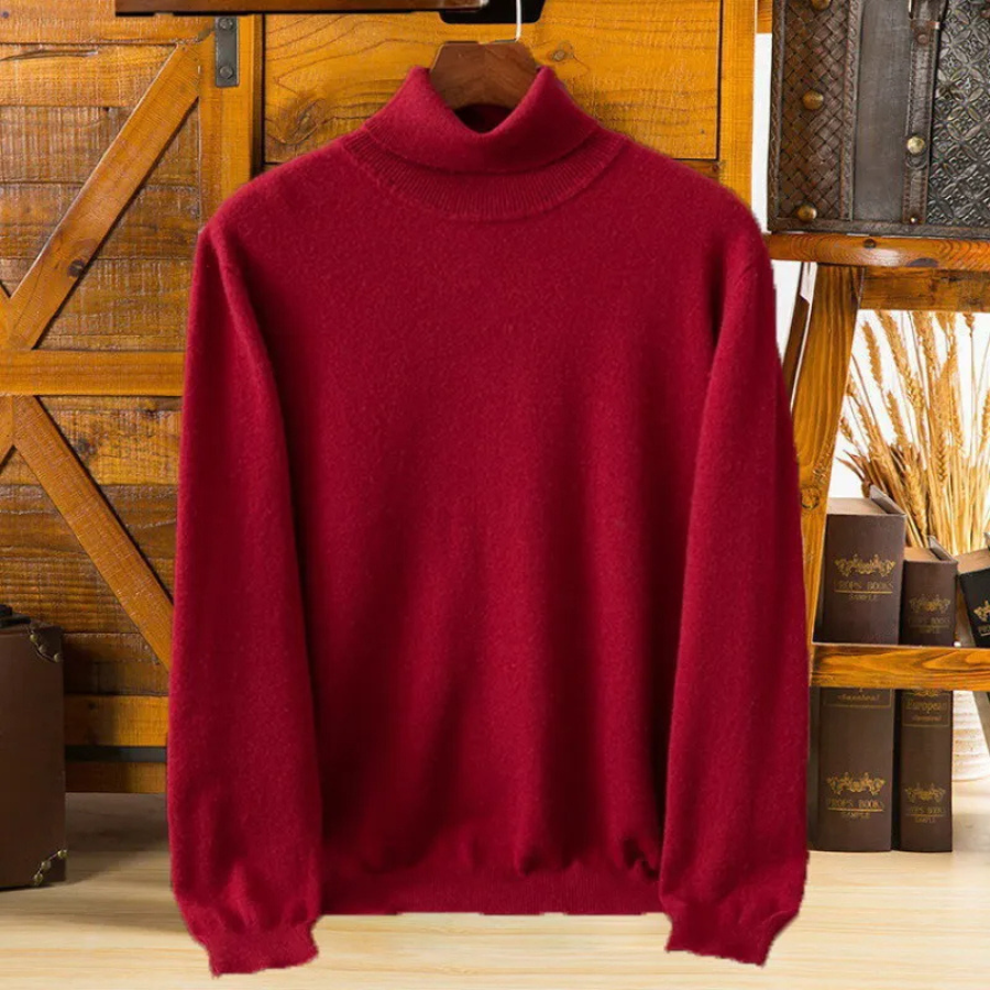 Drune | Herren Wollpullover Mit Rollkragen Und Schlankem Design