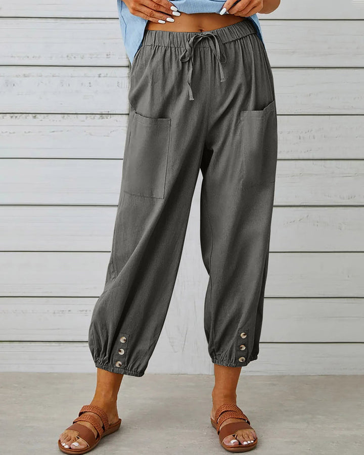 Drune | Lockere Hose Mit Hoher Taille