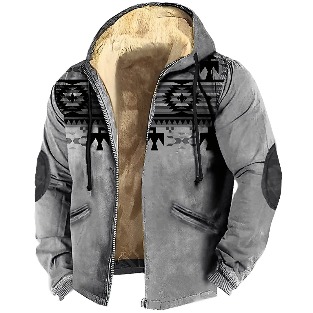 Drune | Kapuzenjacke im Tribal-Stil für Herren