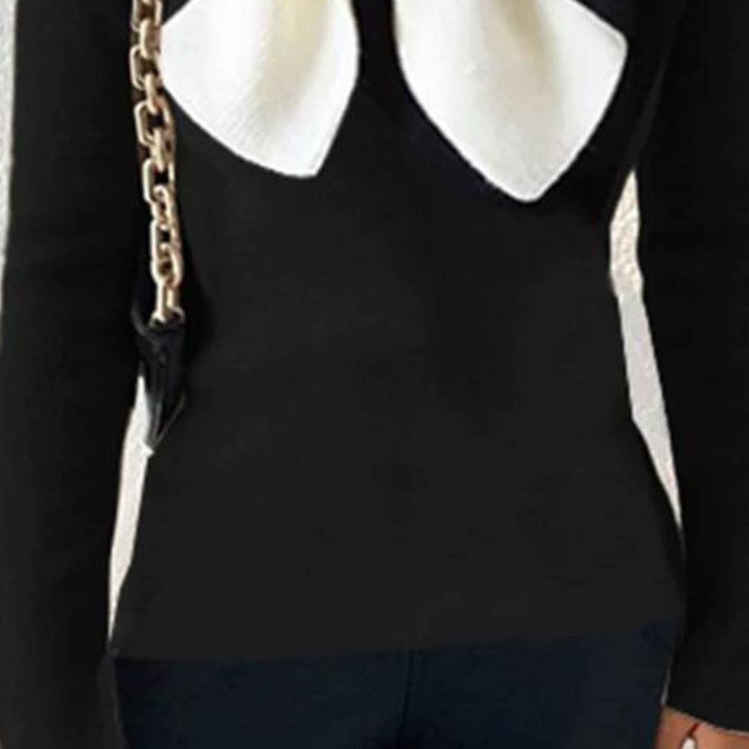 Drune | Farbe Block Off the Shoulder Pullover