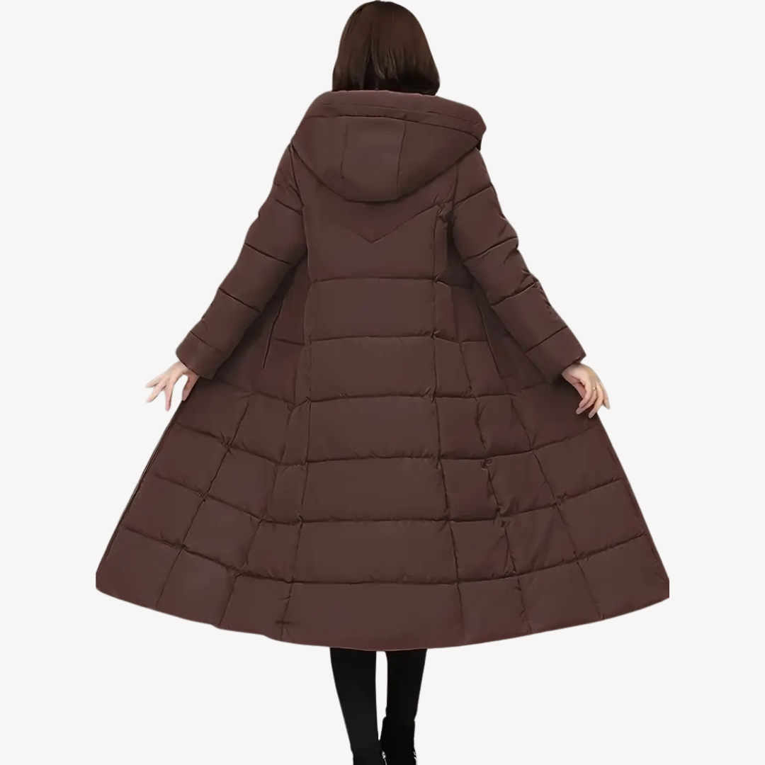 Drune | Damen Lange Daunenjacke