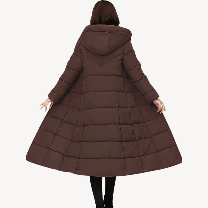 Drune | Damen Lange Daunenjacke