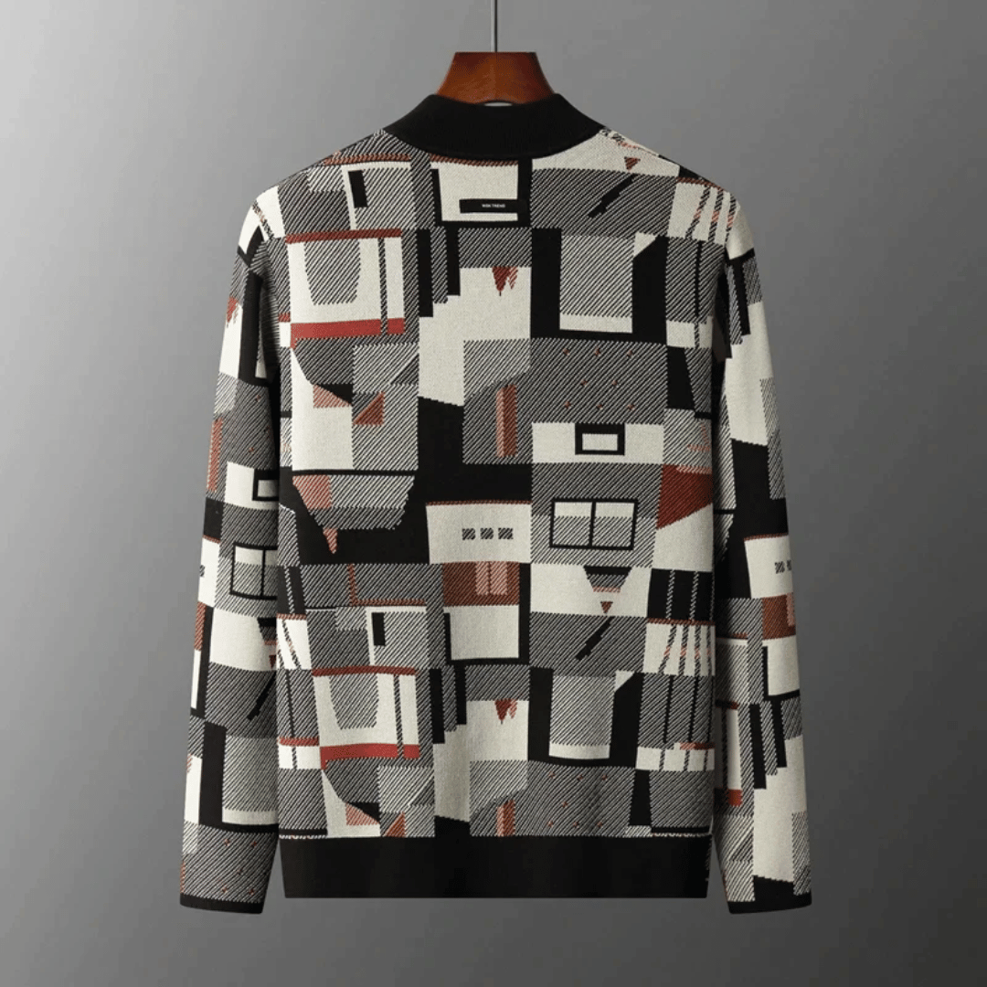Drune | Patchwork Strickjacke