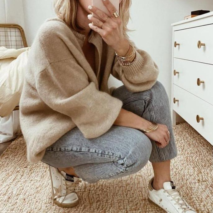 Drune | Cardigan Braun - Weich & Lässige Strickjacke