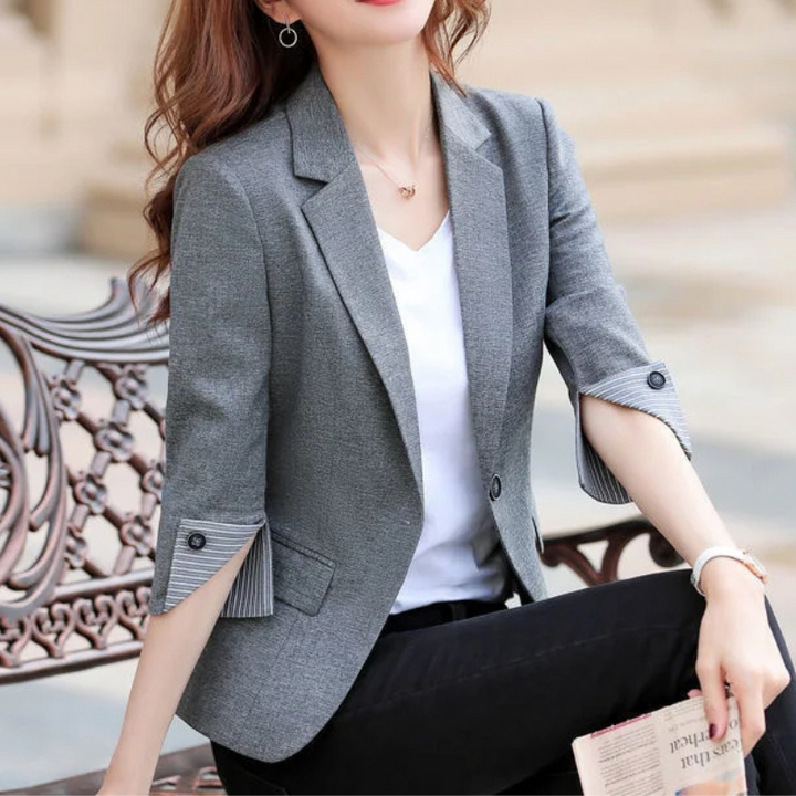 Drune | Eleganter Damenblazer mit Knopfdetails Ideal für Das Büro