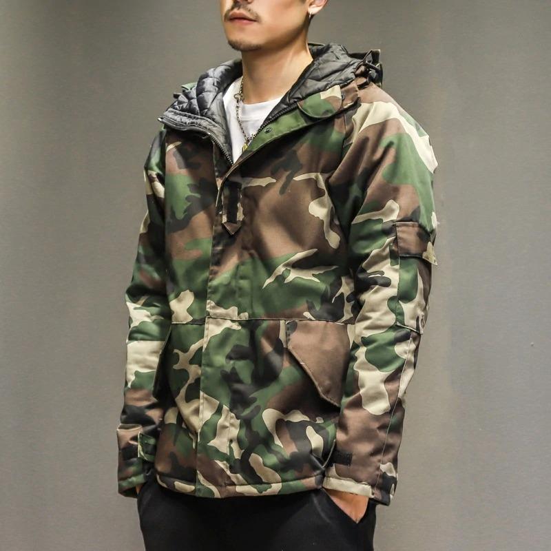 Drune | Moderne Camouflagejacke Mit Kapuze