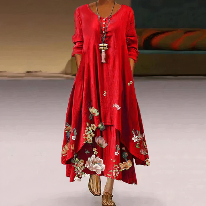 Drune | Elegantes Mode Baumwollkleid