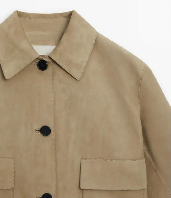 Drune | Klassische Wildlederjacke