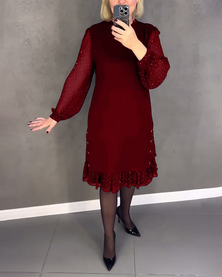 Drune | Kleid mit Langen Ärmeln und Punkten