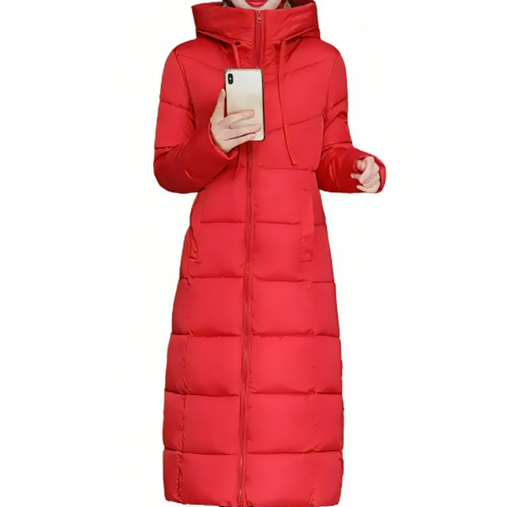 Drune | Lange Gewattete Winterjacke Mit Kapuze Für Damen