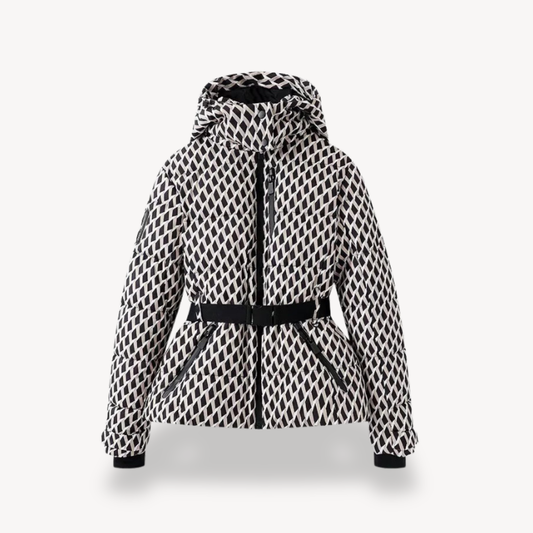 Drune | Damen Kapuzen Gürteltaschen Steppjacke