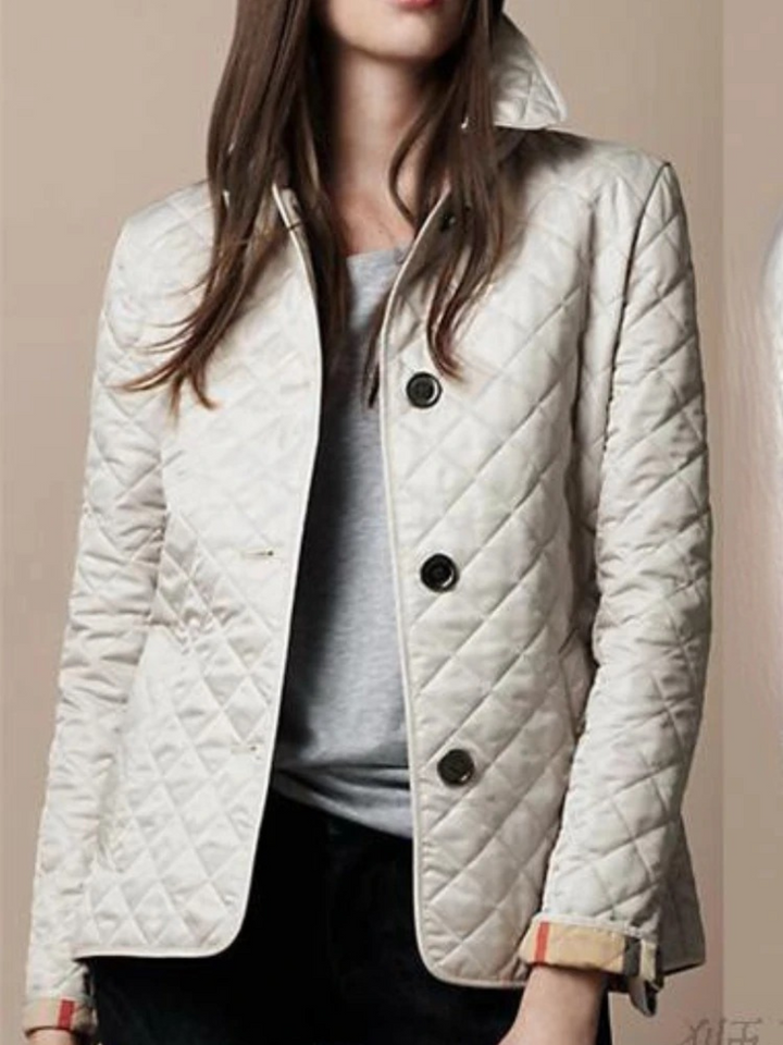 Drune | Kurze Gesteppte Damenjacke Mit Knöpfen Und Kragen, Elegant