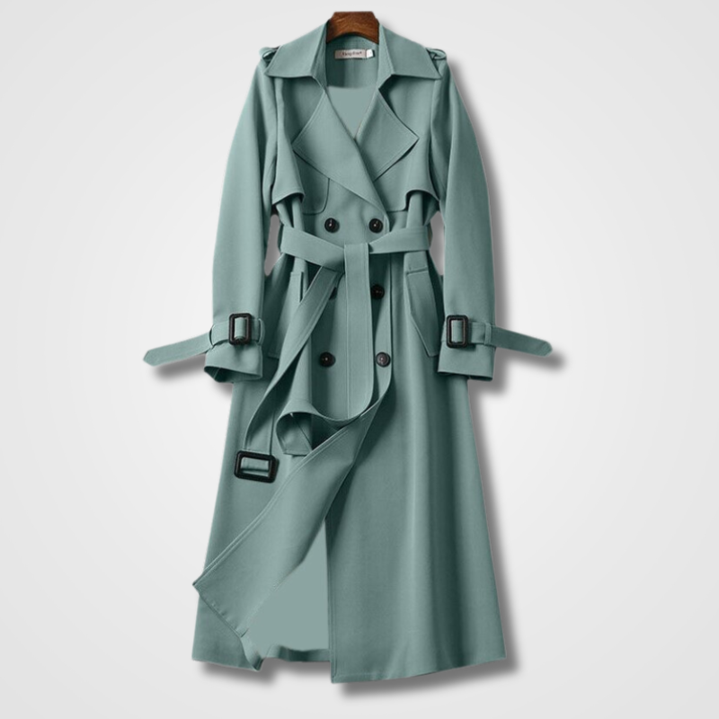 Drune | Lässiger Langer Trenchcoat Mit