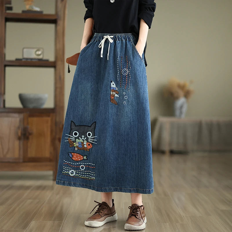 Drune | Jeansrock