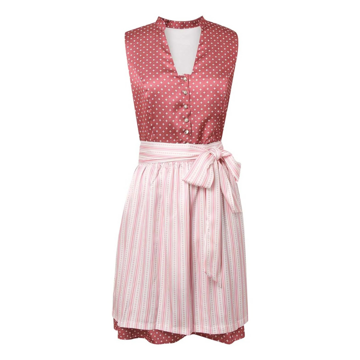 Drune | Damen Traditionelles Outfit mit Taillengürtel und Stickerei