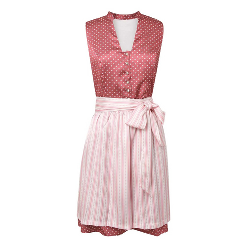 Drune | Damen Traditionelles Outfit mit Taillengürtel und Stickerei
