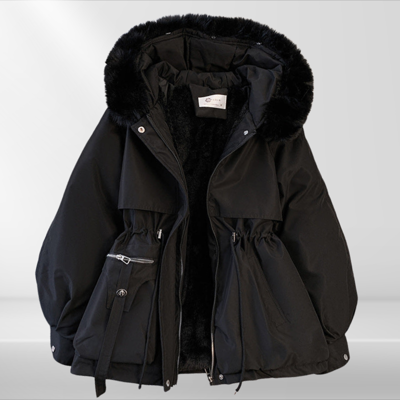 Drune | Damen-Daunenjacke mit abnehmbaren Kragen