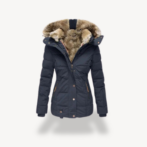 Drune | Gepolsterte Faux-Fur Kapuzenjacke Damen