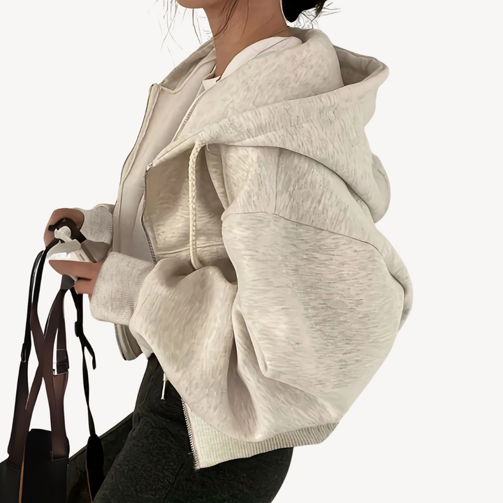 Drune | Cropped Zip Hoodie für Damen