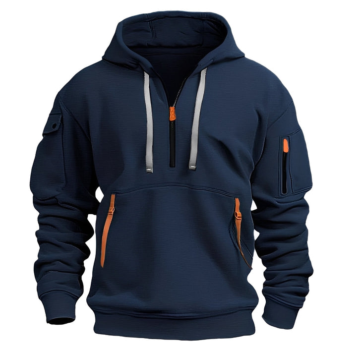 Drune | Locker Hoodie mit Halbzip für Männer