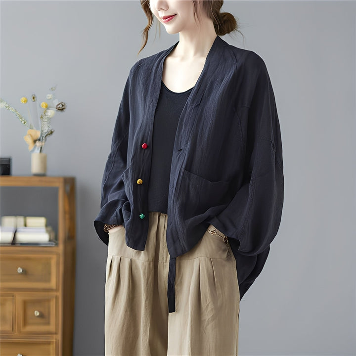 Drune | Locker kurzer Cardigan mit Taschen