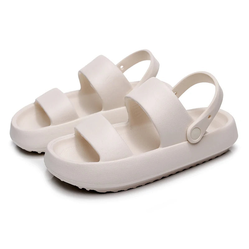 Drune - Orthopädische Sandalen | Comfort Plus Pantoletten mit Doppelriemen | Gepolsterte, lässige Slip-On-Sandalen