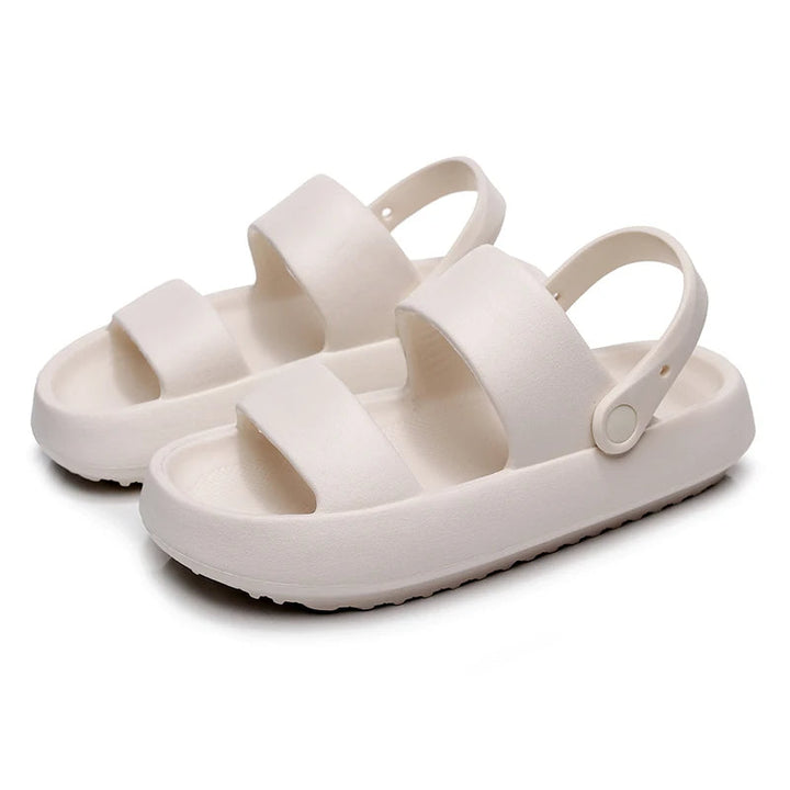 Drune - Orthopädische Sandalen | Comfort Plus Pantoletten mit Doppelriemen | Gepolsterte, lässige Slip-On-Sandalen