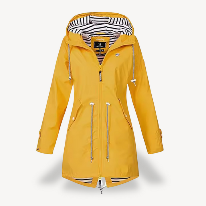 Drune | Damen Wasserdichte Kapuzenregenjacke