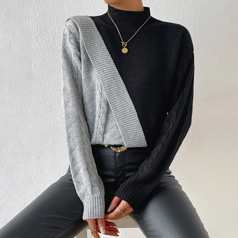 Drune | Pullover Aus Patchwork Strick
