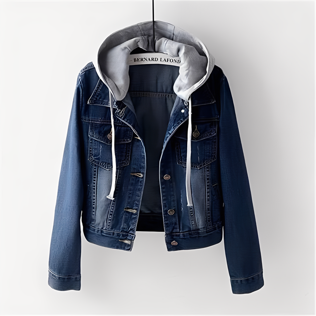 Drune | Stilvolles Jeansjacke mit Kapuze für Frauen
