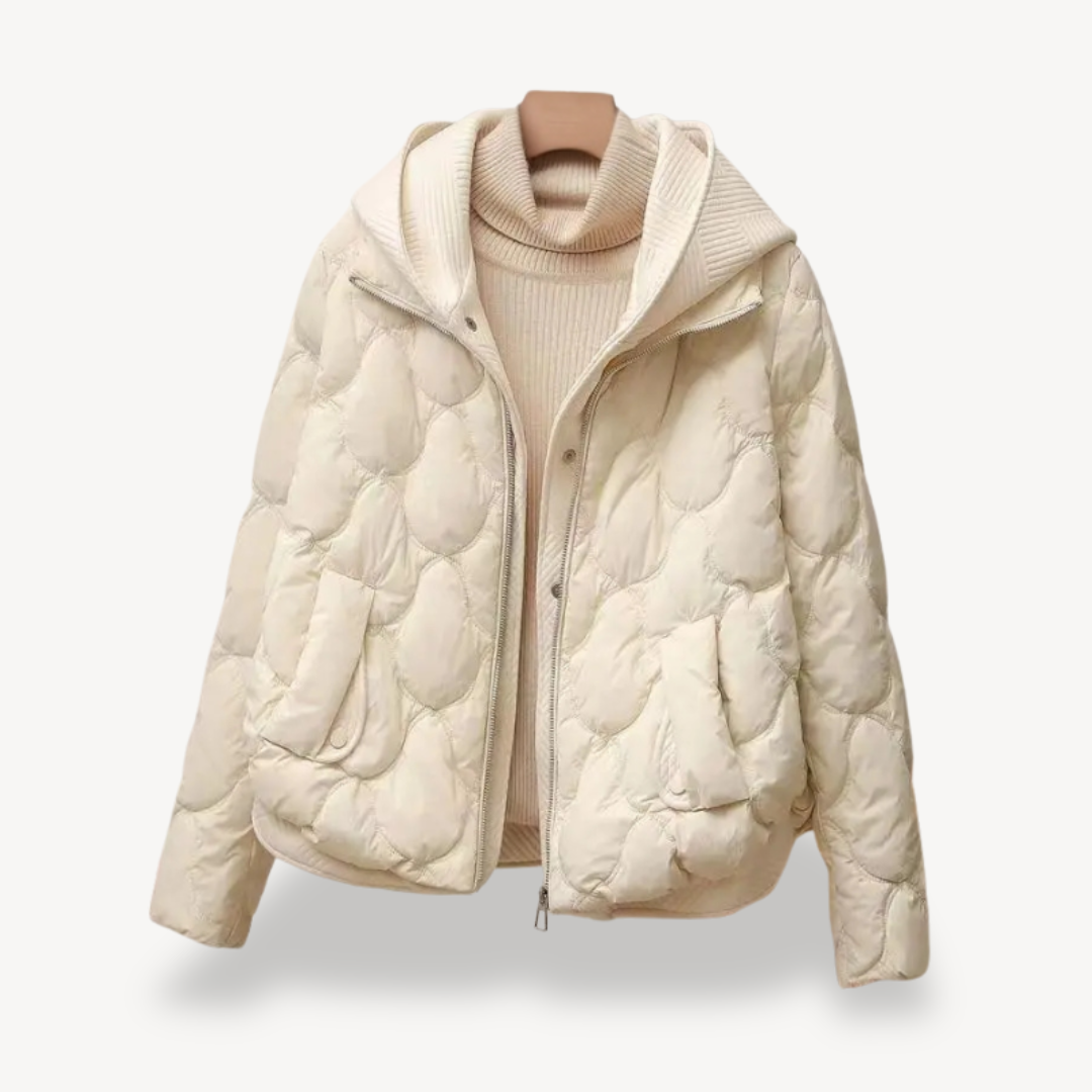 Drune | Gestepptes Puffer-Jacke mit Kapuze für Frauen