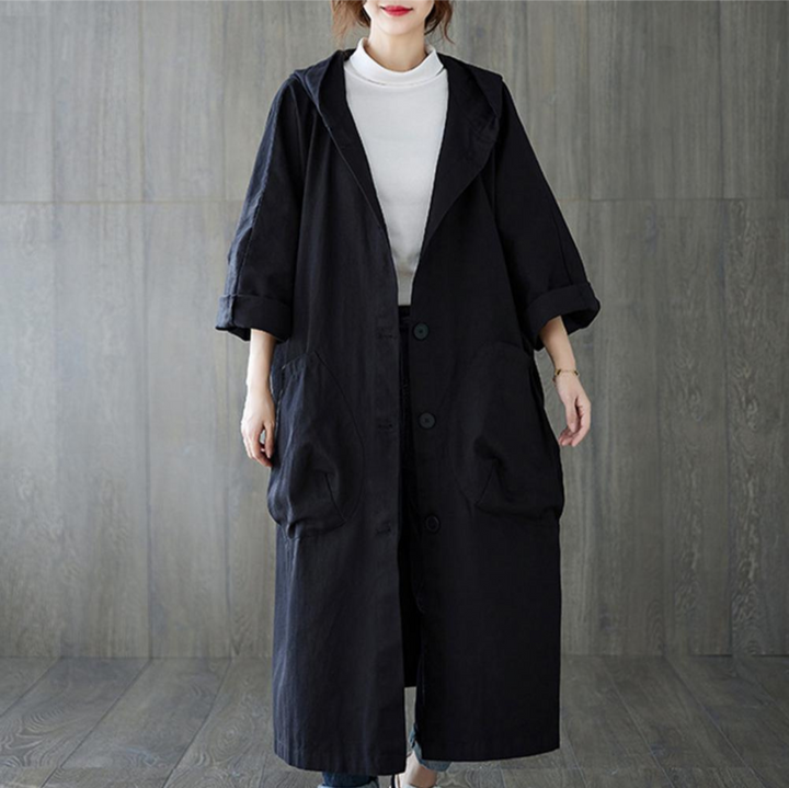 Drune | Trenchcoat Lang Für Frauen Warm