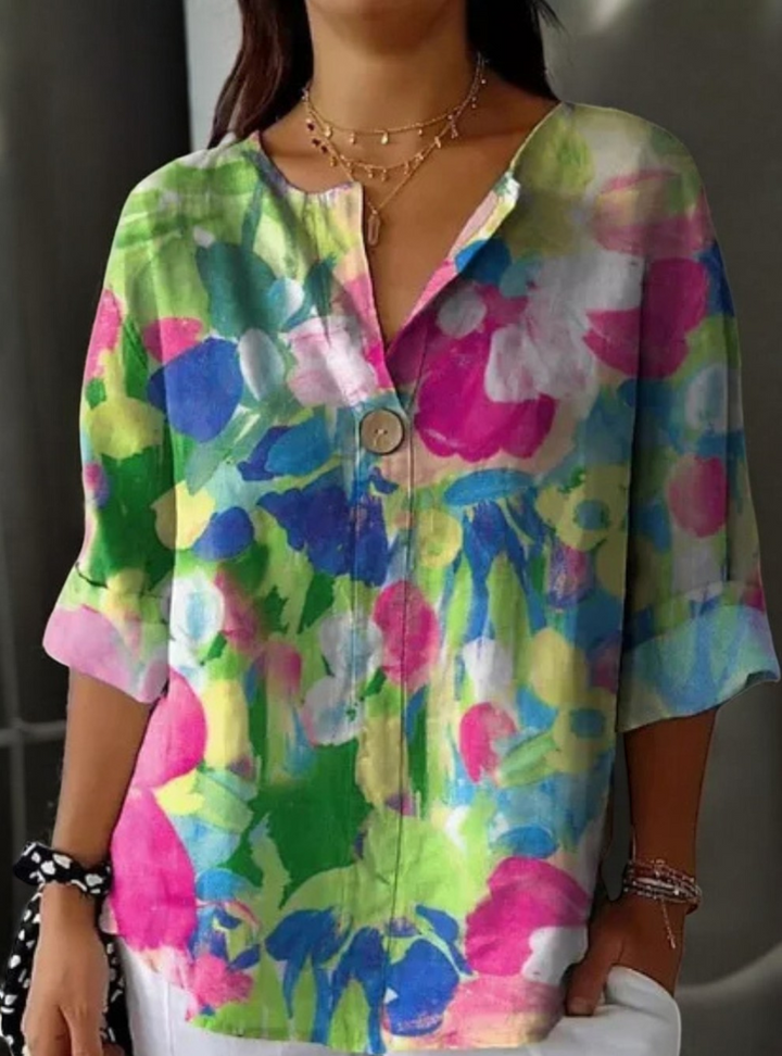Drune | Elegante Blumenbluse