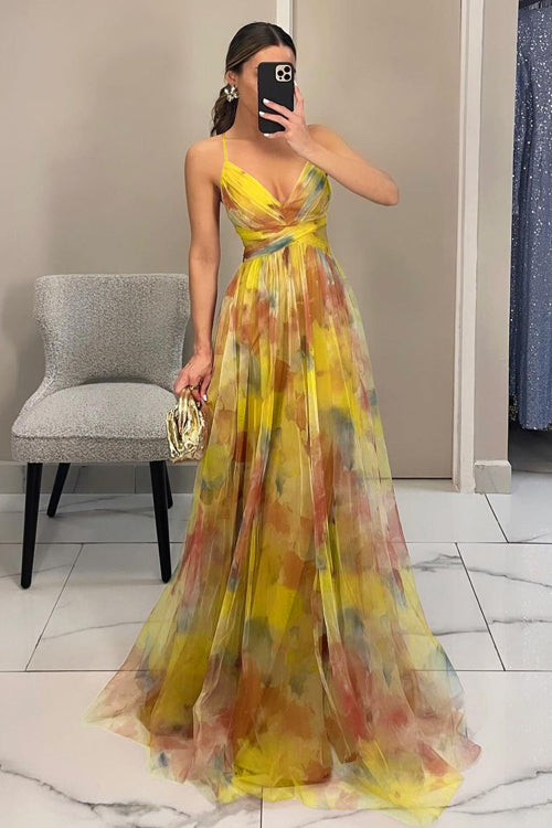 Drune | Enchant My Love Print Maxi Kleid