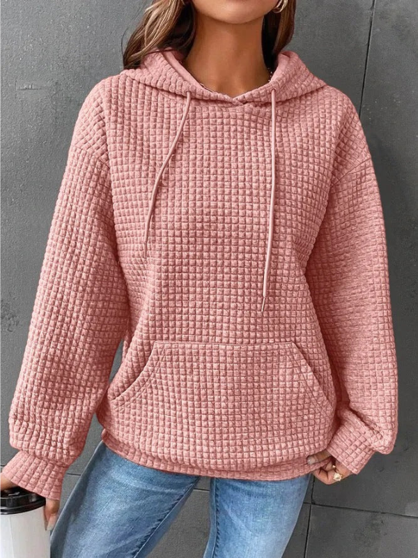 Drune | Damen Pullover Hoodie mit Kordelzugkapuze