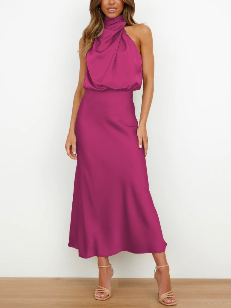 Drune | Seidenkleid mit Fleckendesign für Damen