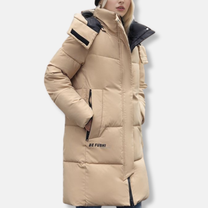 Drune | Daunenmantel - Winterjacke Mit Hohem Kragen & Kapuze