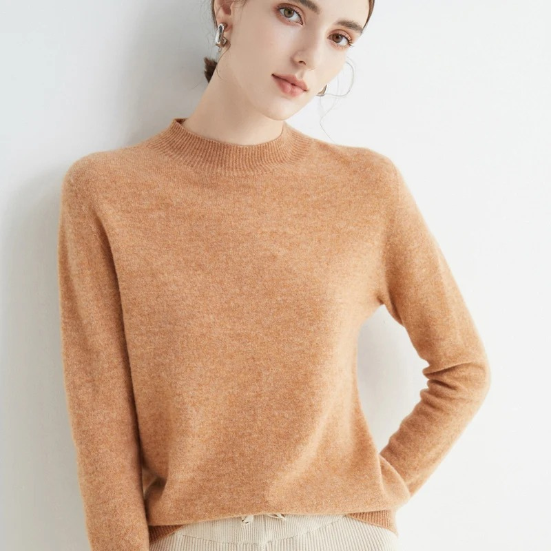 Drune | Cashmere Pullover Damen Rundhals Weicher und Leichter Strickpullover