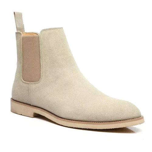 Drune | Luxe Kalb Wildleder Chelsea Boots Mit Leder Innensohle
