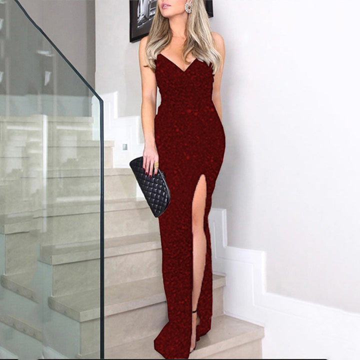 Drune | Eleganter Look - Geteiltes Pailletten-Kleid