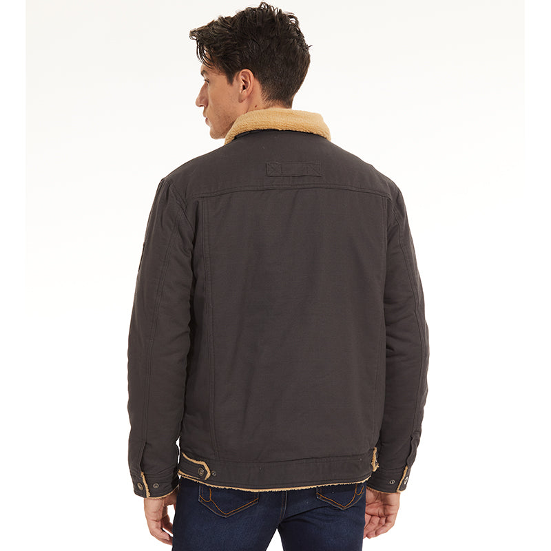 Drune | Winterjacke mit Sherpa-futter Wasserabweisend Warm und Robust