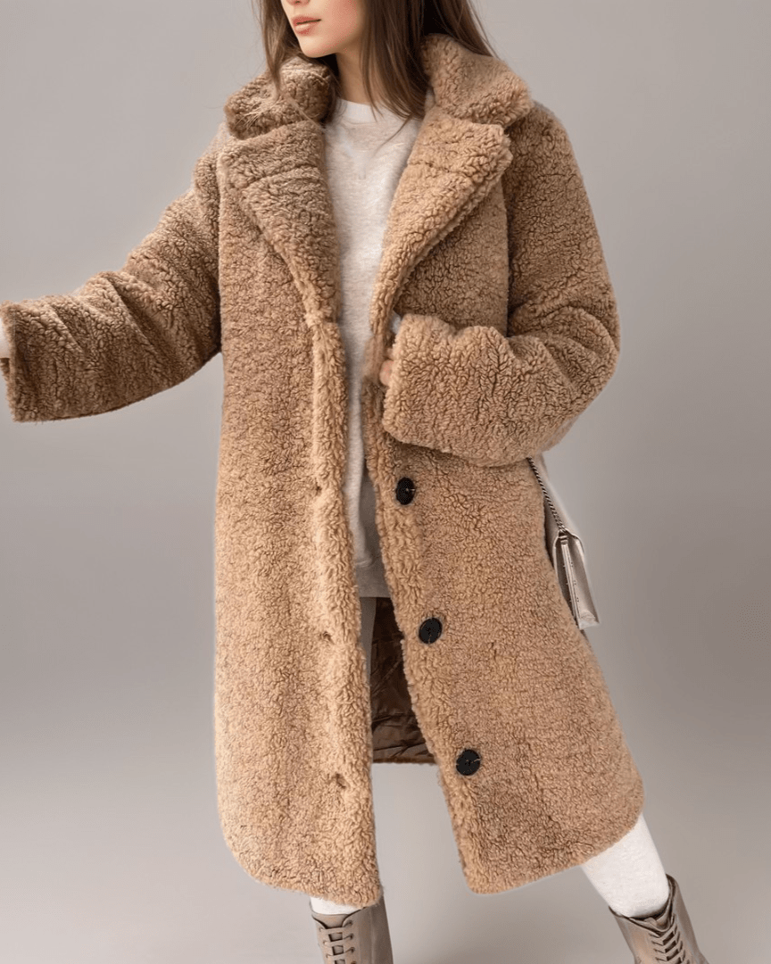 Drune | Teddy Mantel - Plüschwärme - Faux Shearling - Lässiger Winterstil