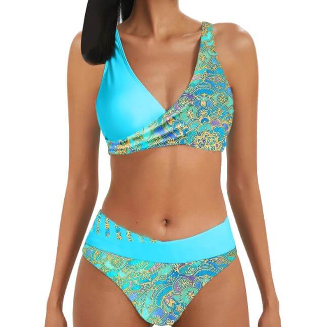 Drune | Lebendiges Zweiteiliges Bikini-Set