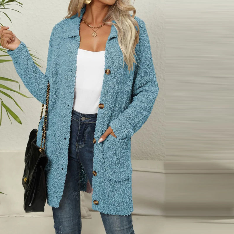 Drune | Lässiger Einfarbiger Cardigan